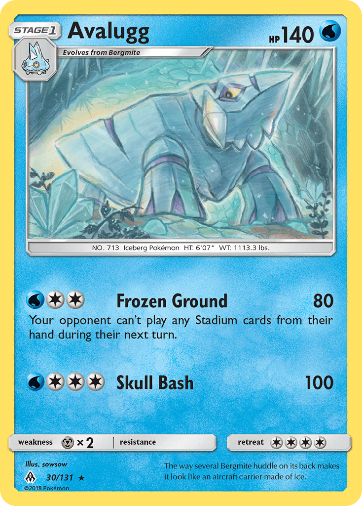 Avalugg (30/131) [Sun & Moon: Forbidden Light]