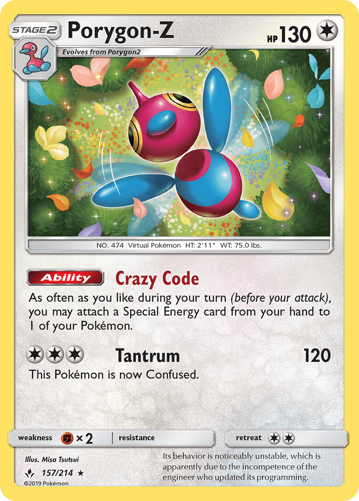 Porygon-Z (157/214) [Sun & Moon: Unbroken Bonds]