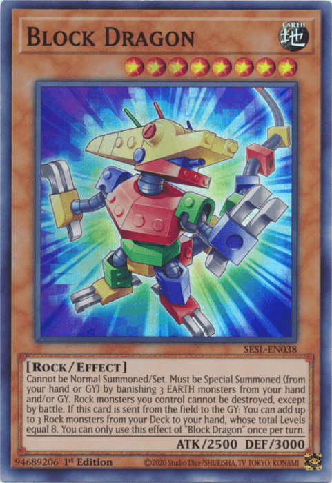 Block Dragon [SESL-EN038] Super Rare