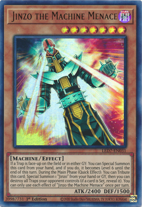 Jinzo the Machine Menace [LED7-EN031] Ultra Rare