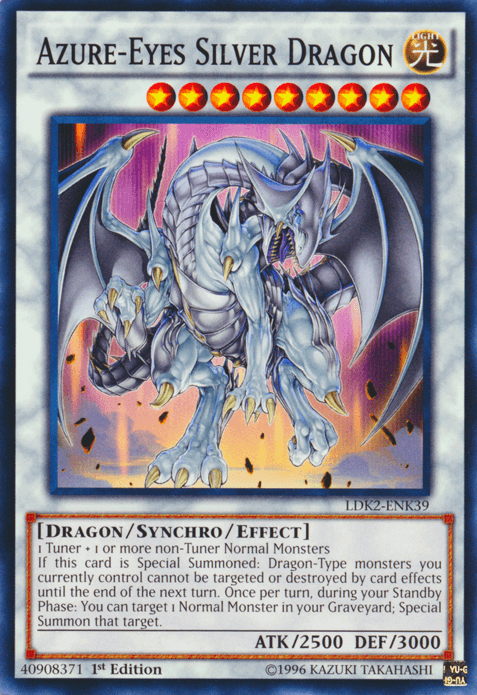 Azure-Eyes Silver Dragon [LDK2-ENK39] Common