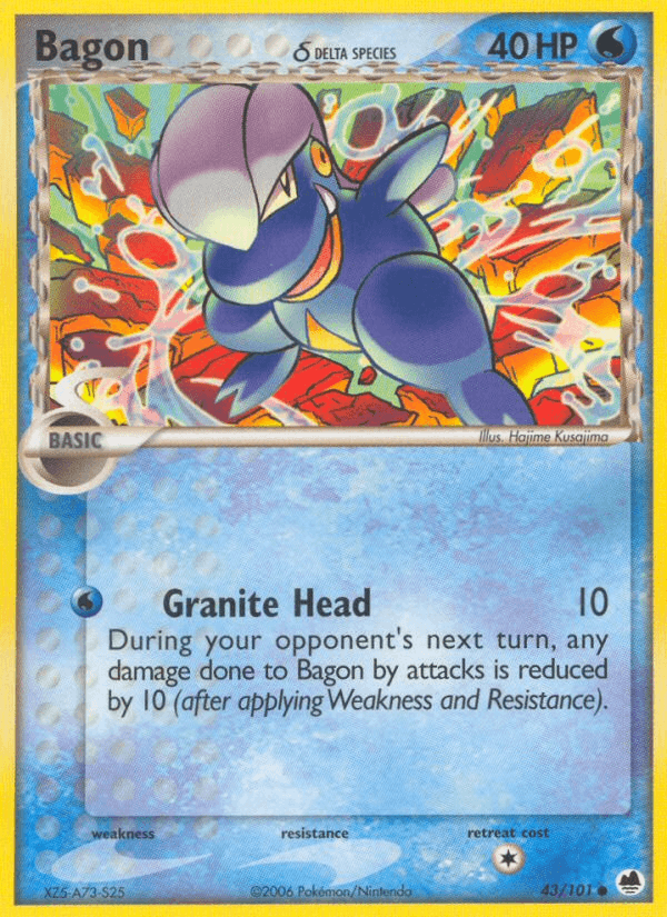 Bagon (43/101) (Delta Species) [EX: Dragon Frontiers]