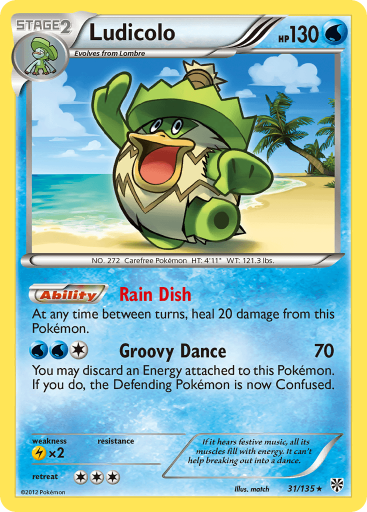 Ludicolo (31/135) [Black & White: Plasma Storm]