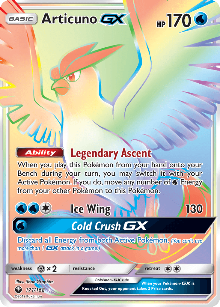 Articuno GX (171/168) [Sun & Moon: Celestial Storm]