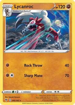 Lycanroc (095/185) [Sword & Shield: Vivid Voltage]