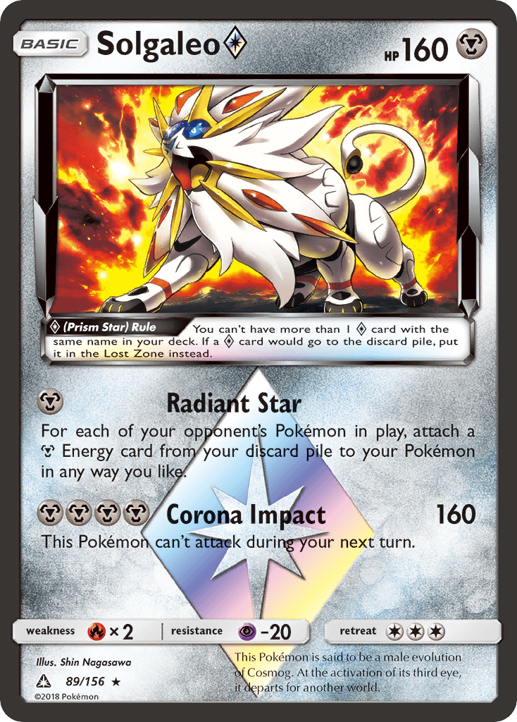 Solgaleo (89/156) (Prism Star) [Sun & Moon: Ultra Prism]
