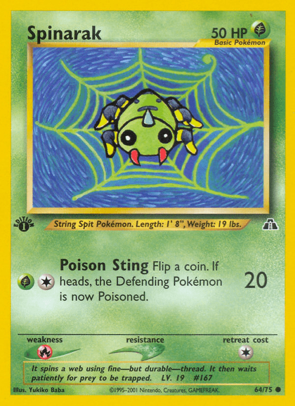 Spinarak (64/75) [Neo Discovery 1st Edition]