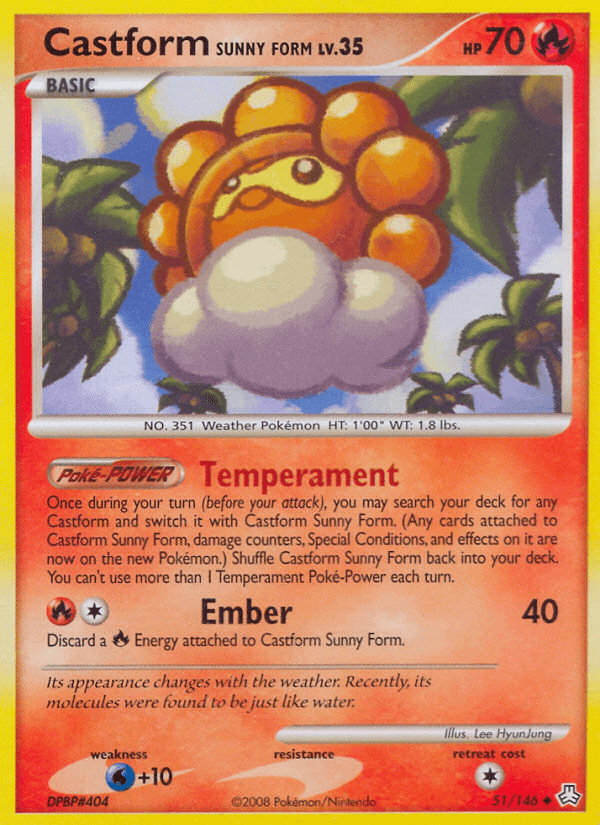 Castform Sunny Form (51/146) [Diamond & Pearl: Legends Awakened]