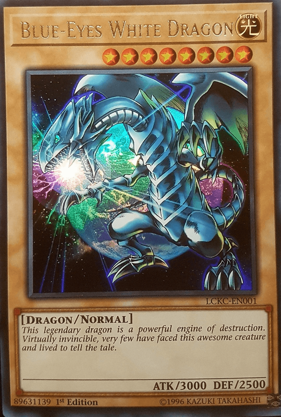 Blue-Eyes White Dragon (Version 3) [LCKC-EN001] Ultra Rare