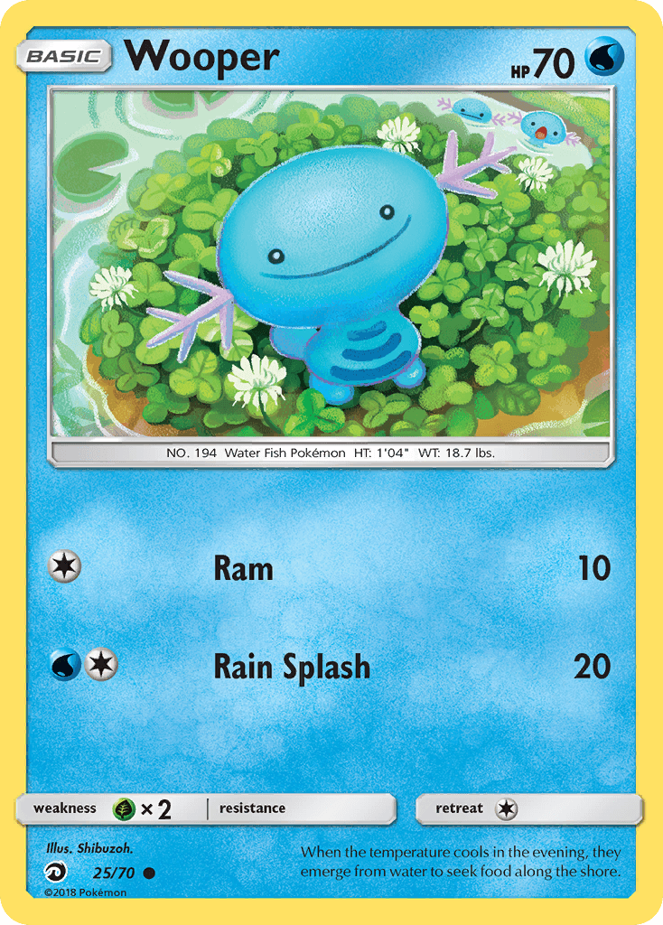 Wooper (25/70) [Sun & Moon: Dragon Majesty]