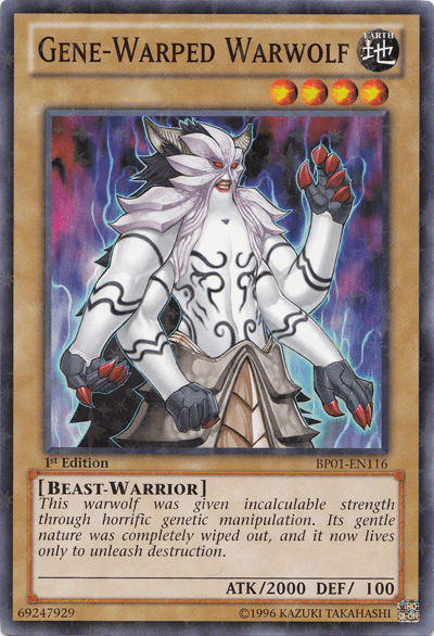 Gene-Warped Warwolf [BP01-EN116] Starfoil Rare