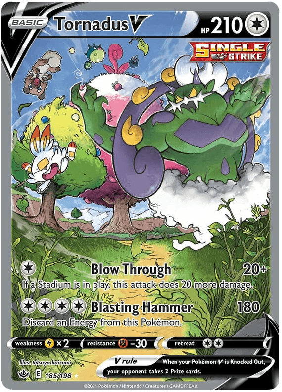 Tornadus V (185/198) [Sword & Shield: Chilling Reign]