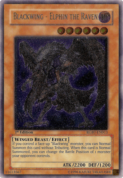 Blackwing - Elphin the Raven [RGBT-EN013] Ultimate Rare