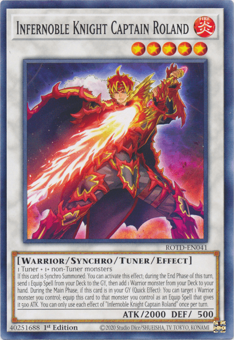 Infernoble Knight Captain Roland [ROTD-EN041] Common