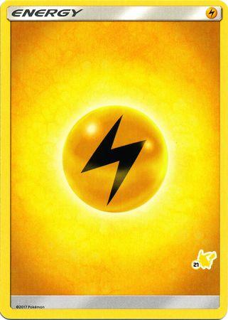 Lightning Energy (Pikachu Stamp #21) [Battle Academy 2020]