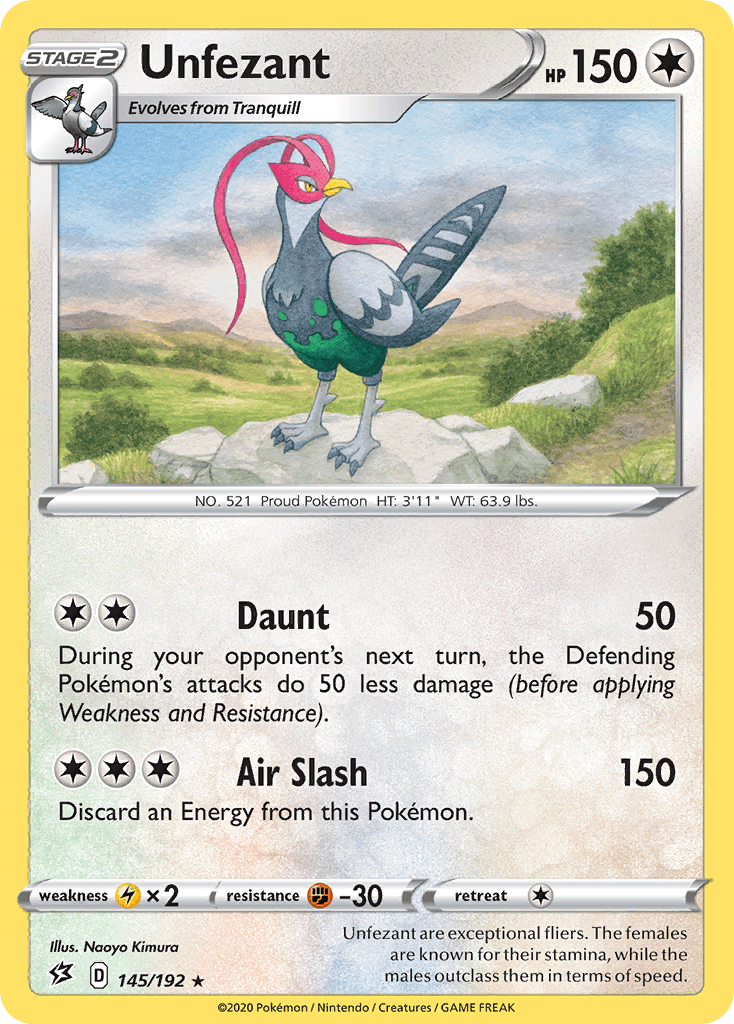 Unfezant (145/192) [Sword & Shield: Rebel Clash]