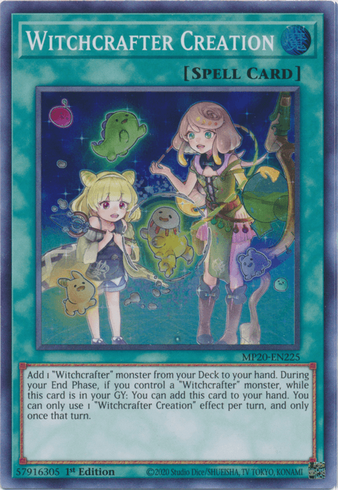 Witchcrafter Creation [MP20-EN225] Super Rare