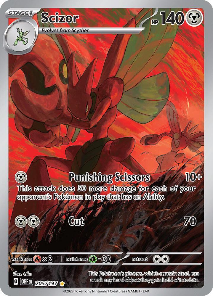Scizor (205/197) [Scarlet & Violet: Obsidian Flames]