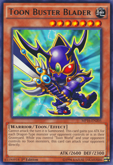 Toon Buster Blader [MP16-EN205] Rare