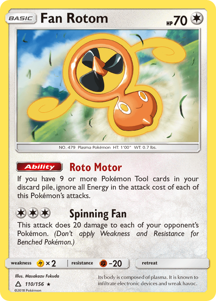 Fan Rotom (110/156) [Sun & Moon: Ultra Prism]
