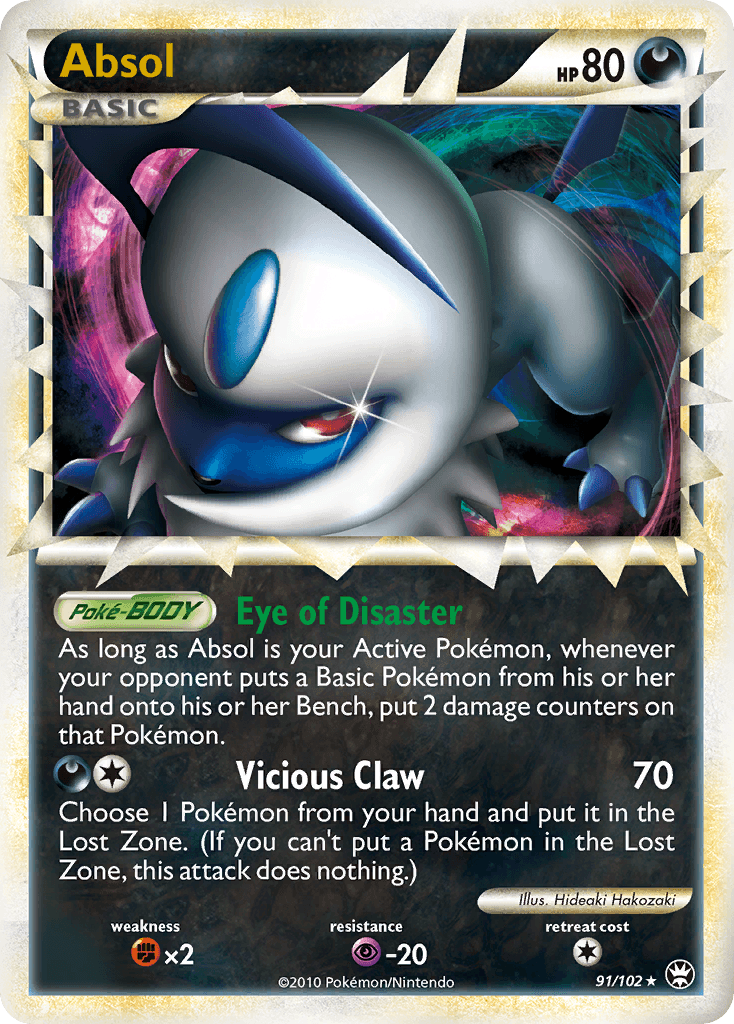 Absol (91/102) [HeartGold & SoulSilver: Triumphant]