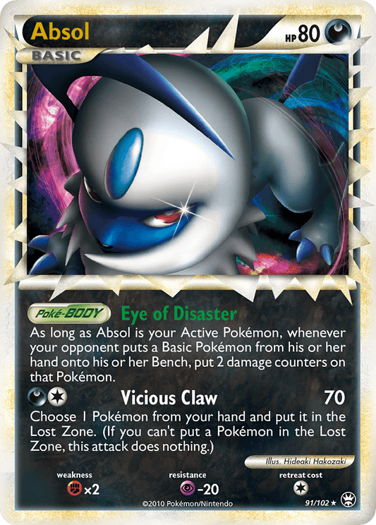 Absol (91/102) [HeartGold & SoulSilver: Triumphant]