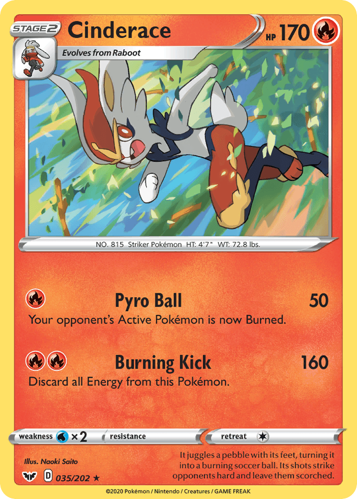 Cinderace (035/202) [Sword & Shield: Base Set]