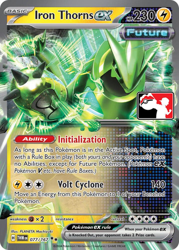 Iron Thorns ex (077/167) [Prize Pack Series Six]