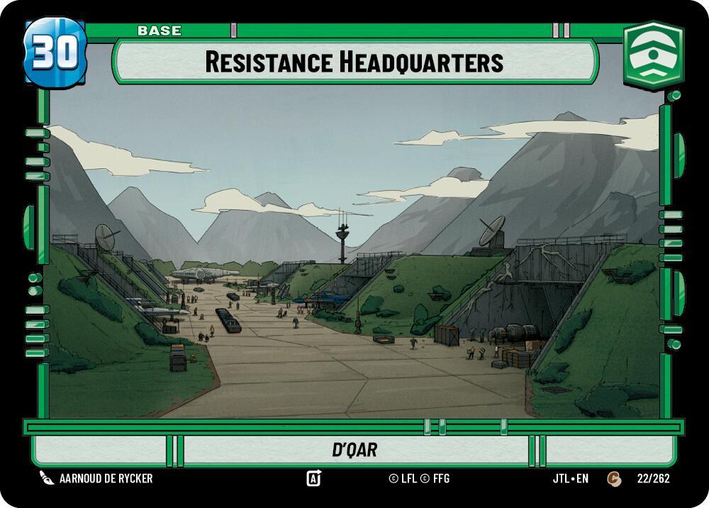 Resistance Headquarters // TIE Fighter (022/262 // T01/T04) [Jump to Lightspeed]