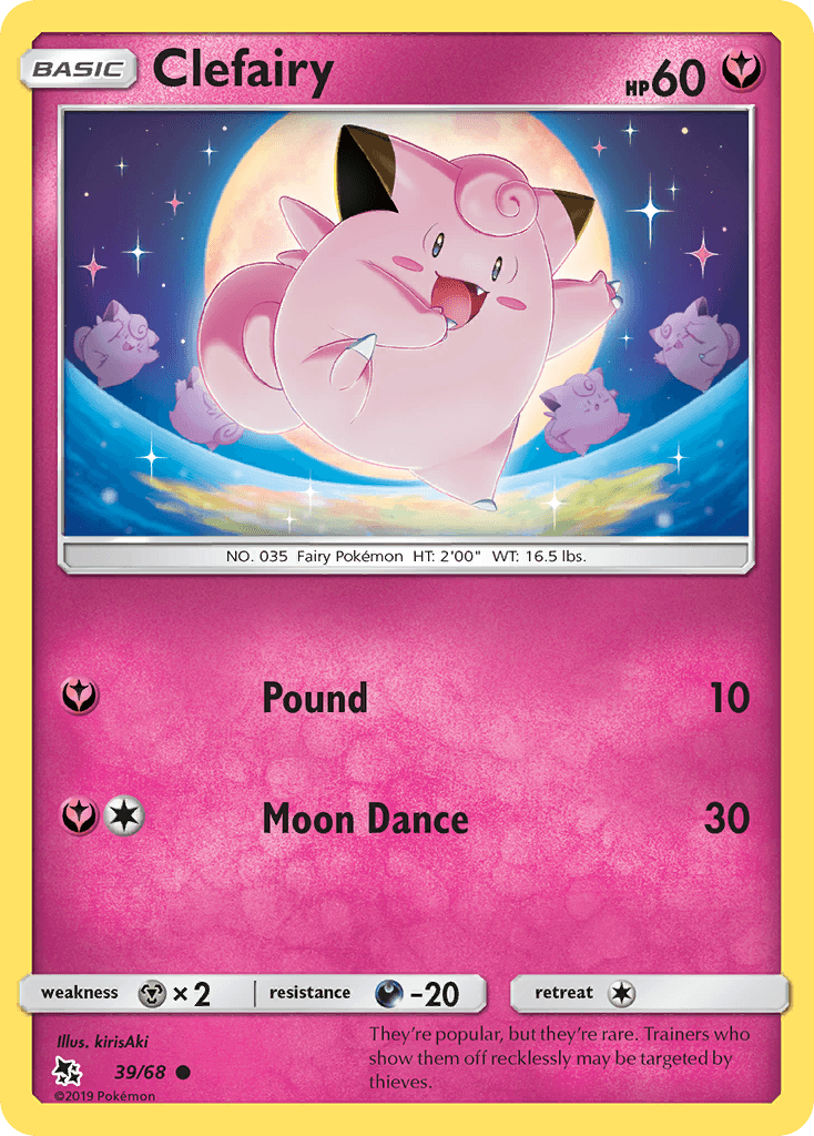 Clefairy (39/68) [Sun & Moon: Hidden Fates]