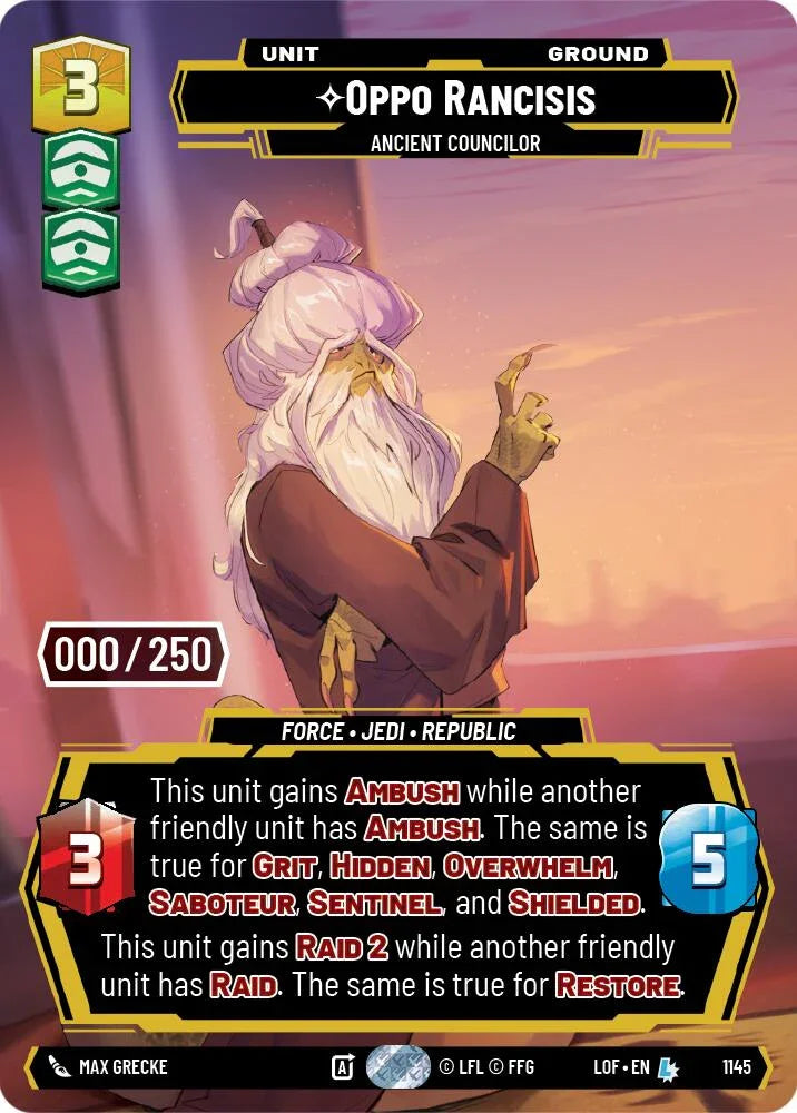 Oppo Rancisis (1145) - Ancient Councilor (Serialized) (1145) [Legends of the Force]