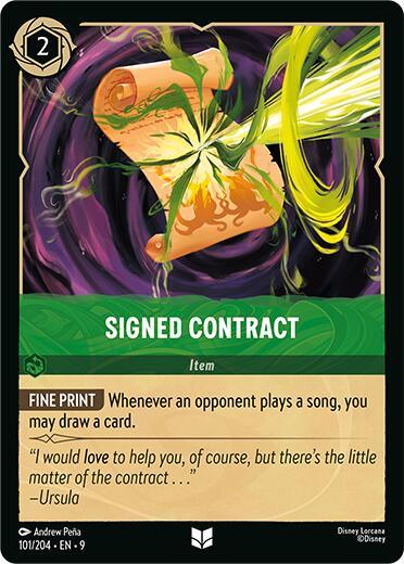 Signed Contract (101/204) [Fabled]