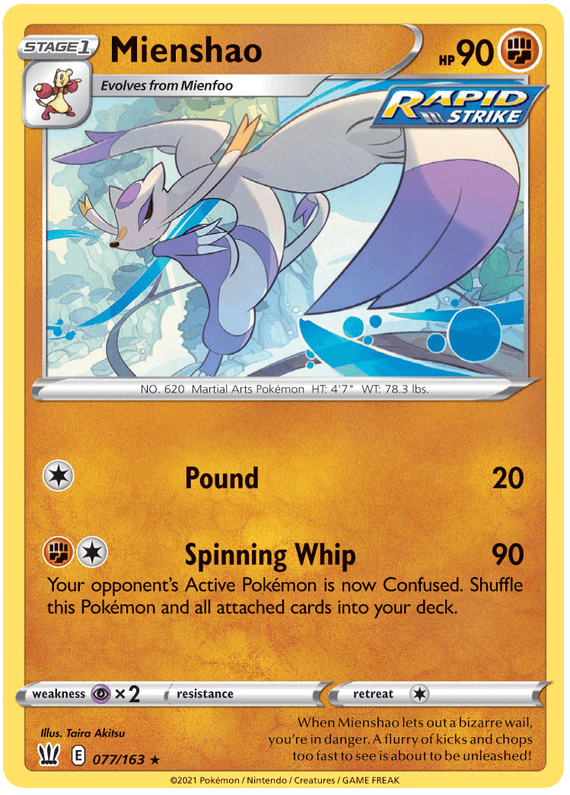 Mienshao (077/163) [Sword & Shield: Battle Styles]