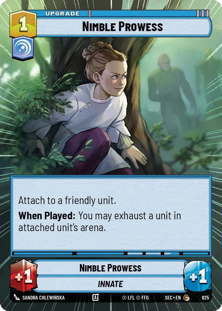 Nimble Prowess (825) (Hyperspace Foil) (825) [Secrets of Power]