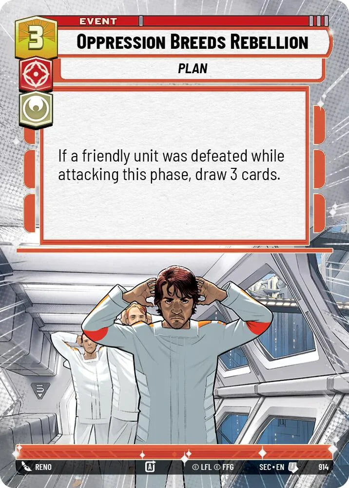 Oppression Breeds Rebellion (914) (Hyperspace Foil) (914) [Secrets of Power]