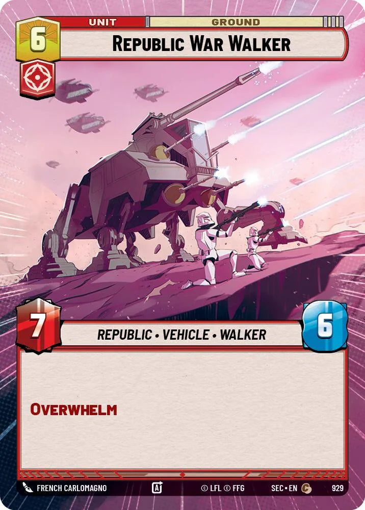 Republic War Walker (929) (Hyperspace Foil) (929) [Secrets of Power]