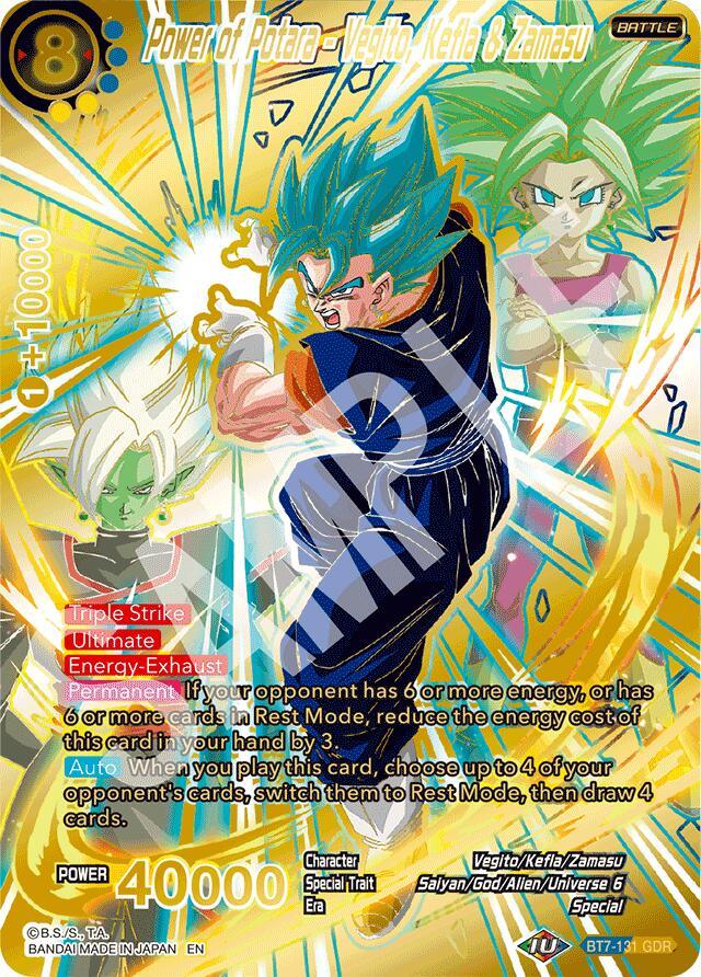 Power of Potara - Vegito, Kefla & Zamasu (GDR) (BT7-131) [Fearsome Rivals]
