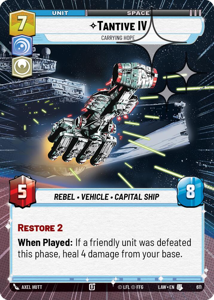 Tantive IV - Carrying Hope (373) (Hyperspace Foil) (373) [A Lawless Time]