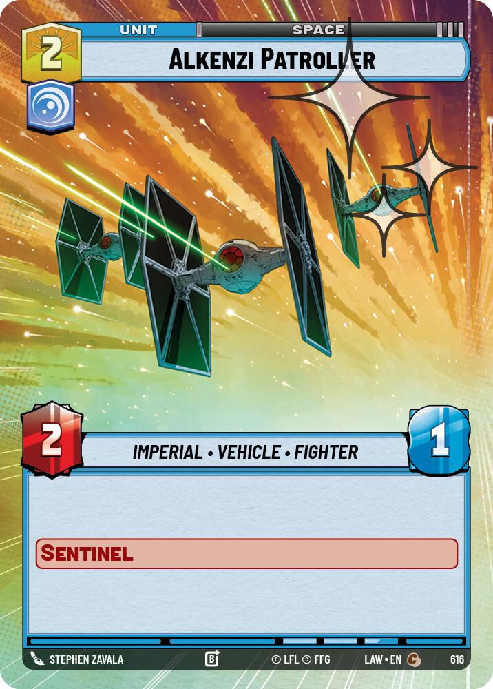 Alkenzi Patroller (378) (Hyperspace Foil) (378) [A Lawless Time]