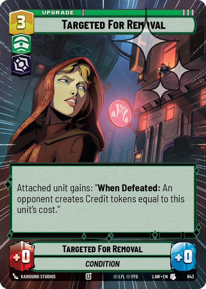 Targeted for Removal (405) (Hyperspace Foil) (405) [A Lawless Time]