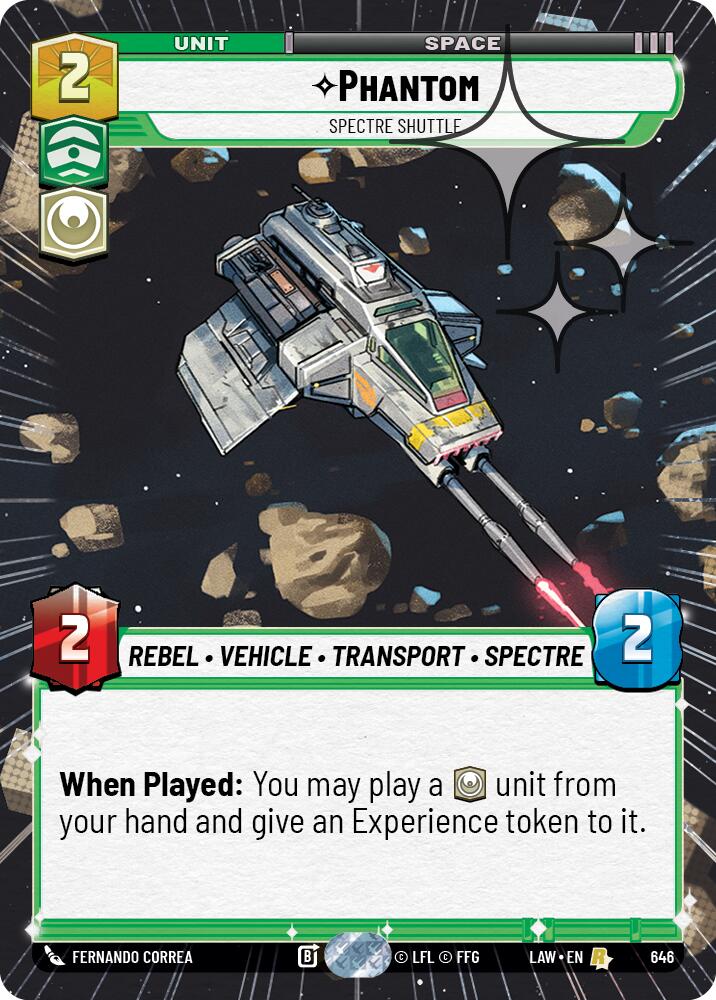 Phantom - Spectre Shuttle (408) (Hyperspace Foil) (408) [A Lawless Time]