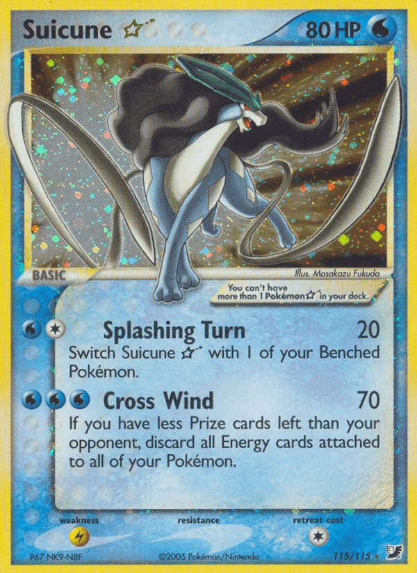 Suicune Star (115/115) [EX: Unseen Forces]