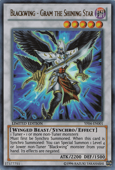 Blackwing - Gram the Shining Star [YF04-EN001] Ultra Rare