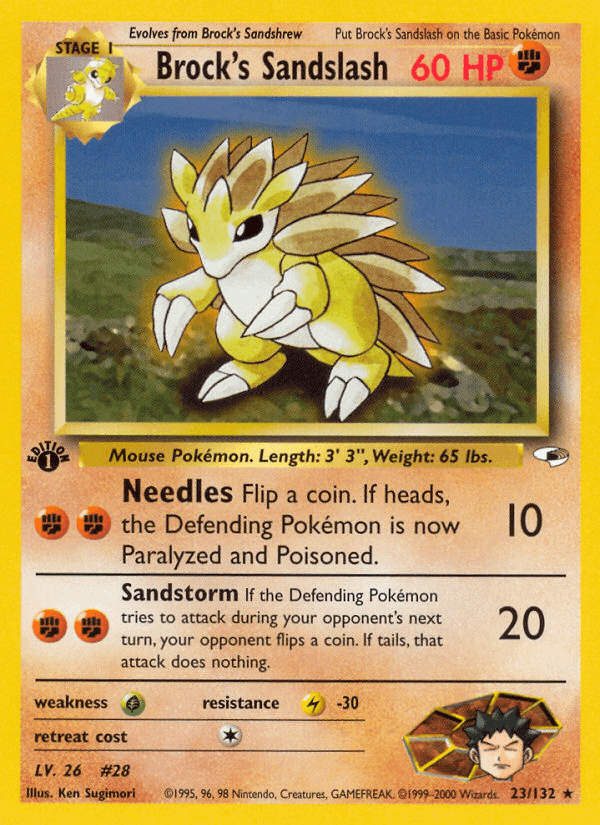 Brock's Sandslash (23/132) [Gym Heroes 1st Edition]