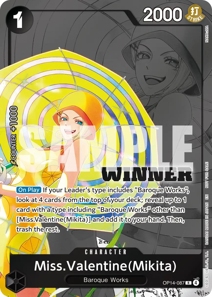 Miss.Valentine(Mikita) (Winner Pack 2026 Vol. 3) [One Piece Promotion Cards]