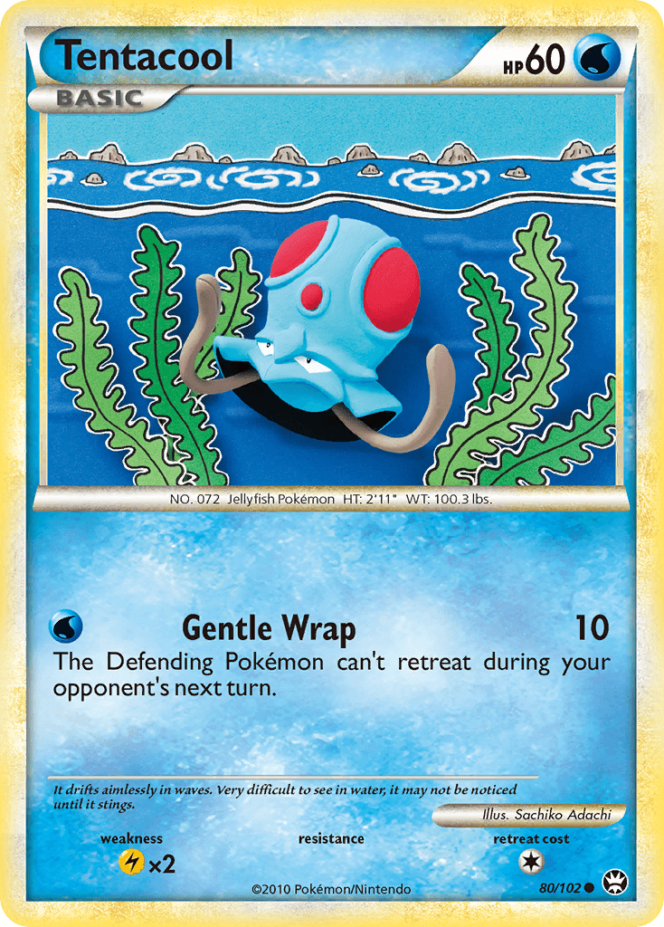 Tentacool (80/102) [HeartGold & SoulSilver: Triumphant]
