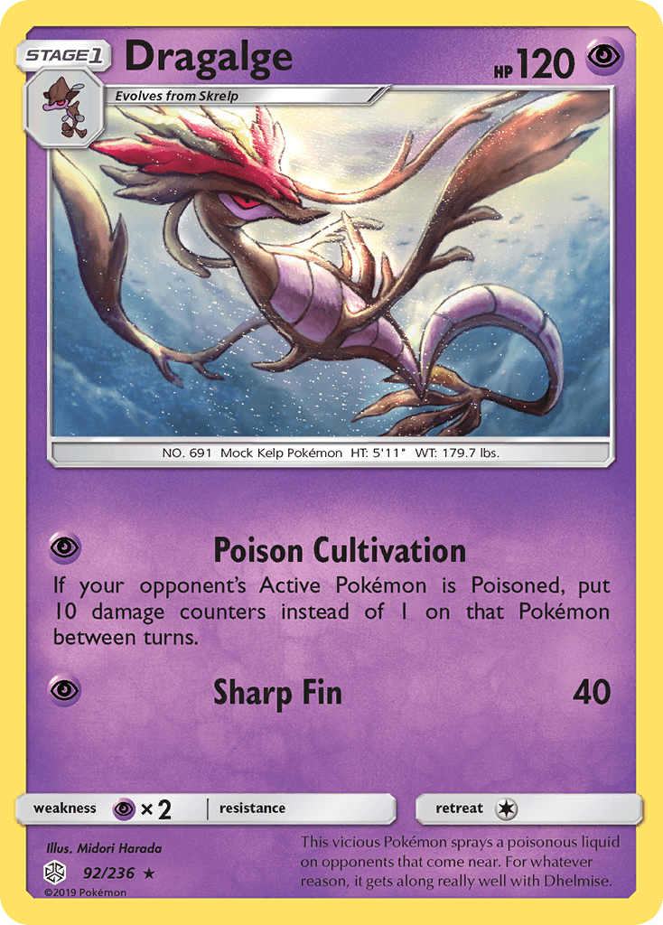 Dragalge (92/236) [Sun & Moon: Cosmic Eclipse]