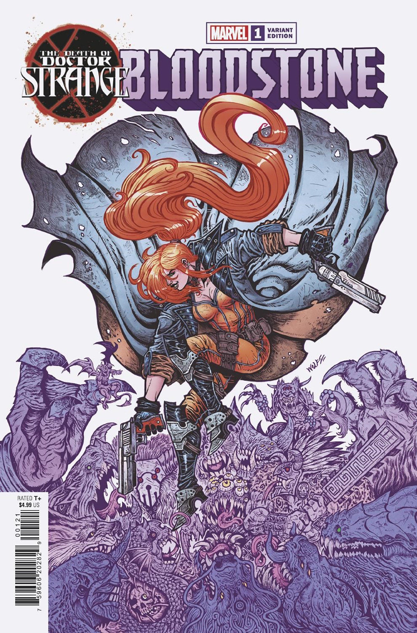 DEATH OF DOCTOR STRANGE: BLOODSTONE 1 WOLF VARIANT (01/12/2022)