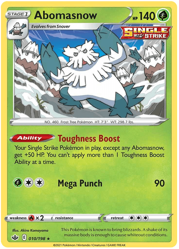 Abomasnow (010/198) [Sword & Shield: Chilling Reign]