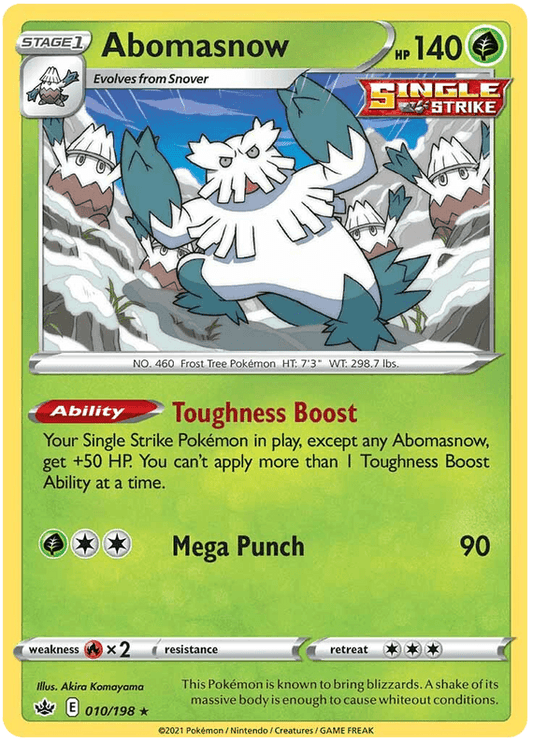 Abomasnow (010/198) [Sword & Shield: Chilling Reign]